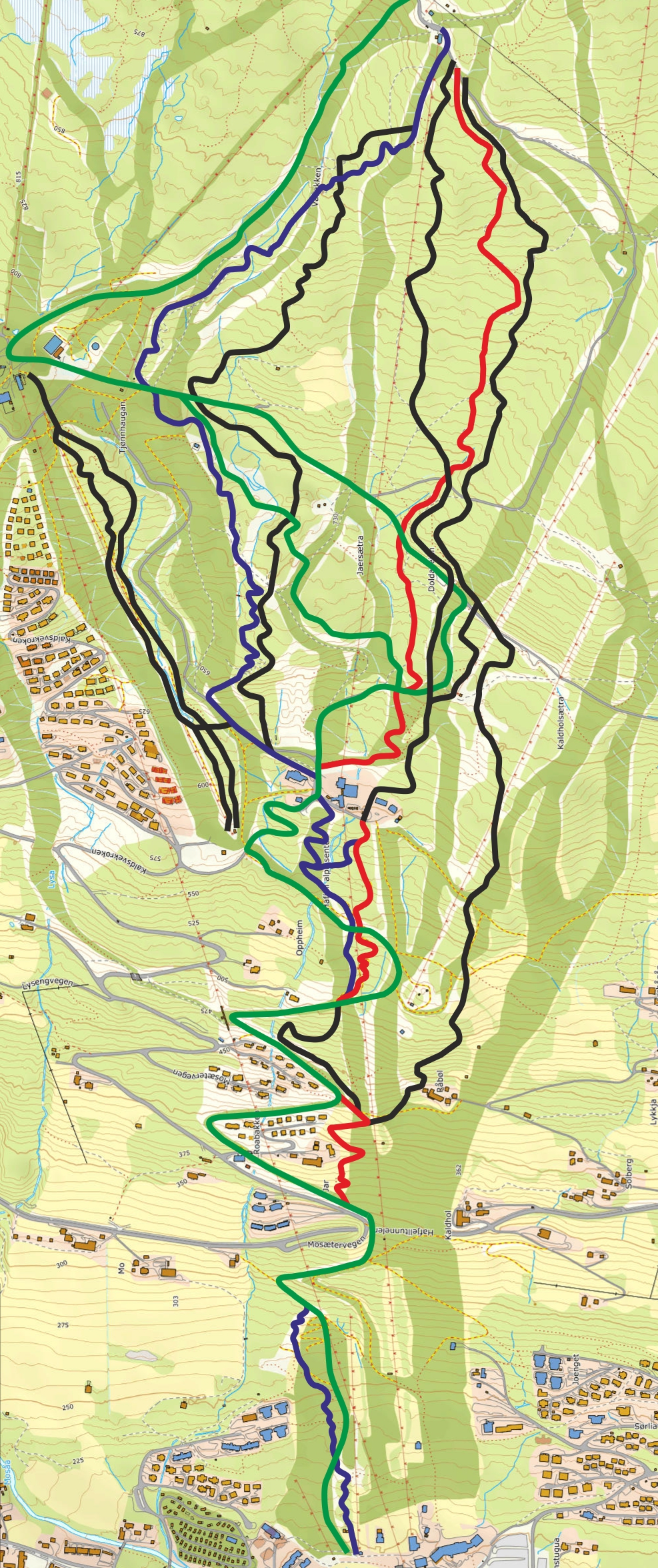 Hafjell Bikemap