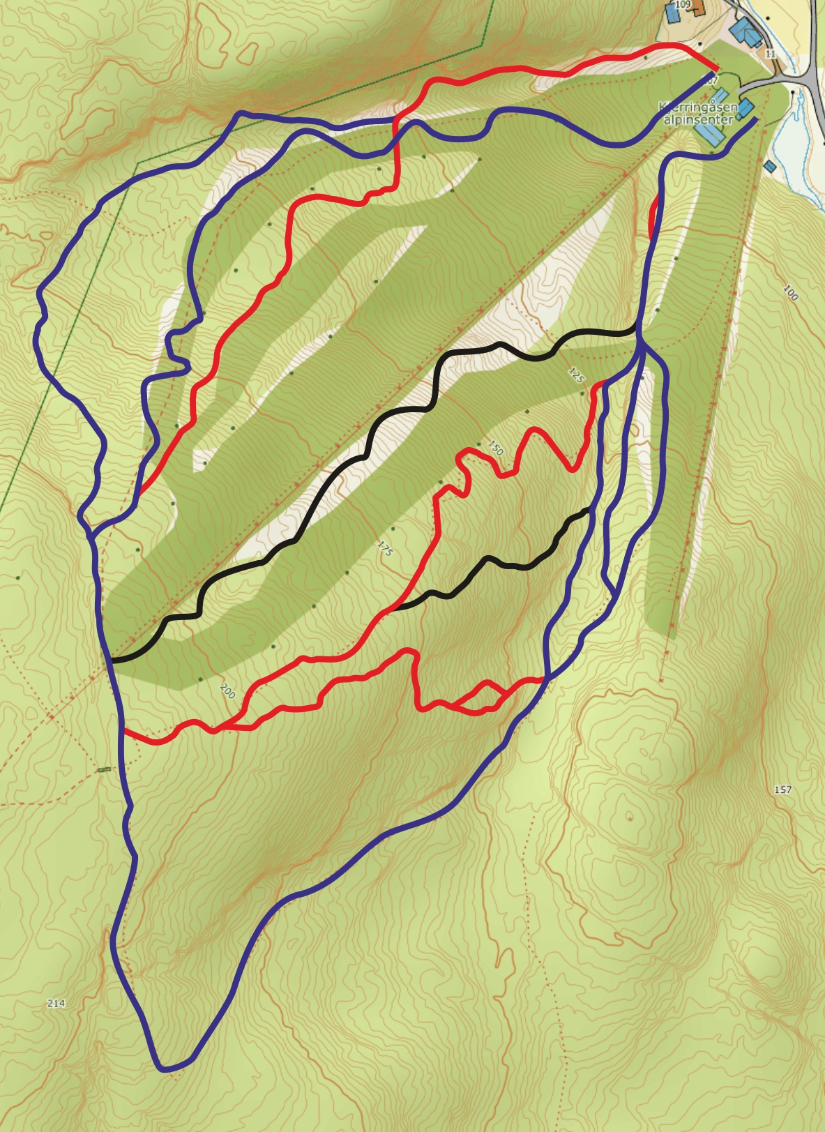 Bikemap Kjerringåsen Sykkelpark